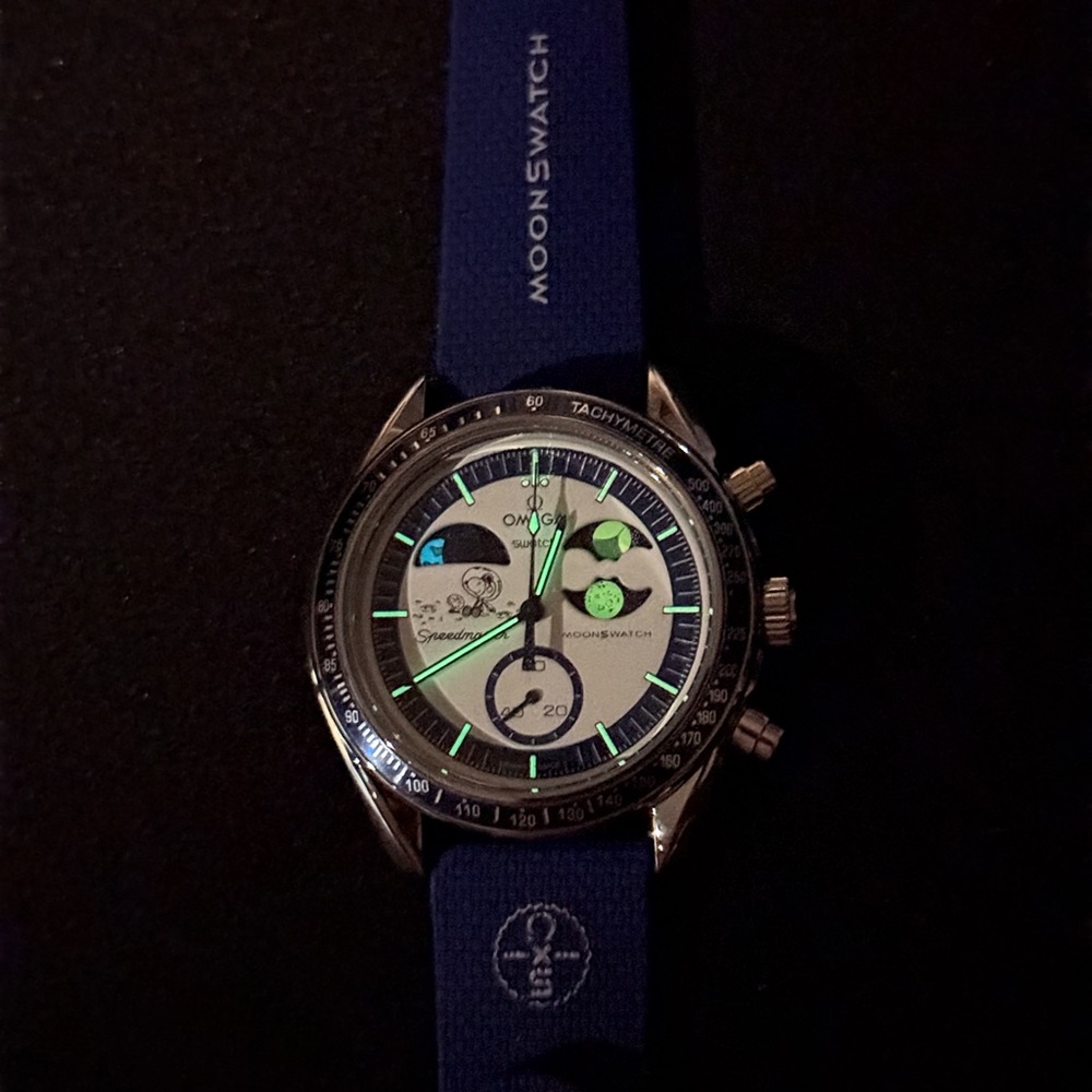 Modded Stainless Steel Moonswatch Mission to Earthphase - Moonshine Gold - Picture 7 of 7